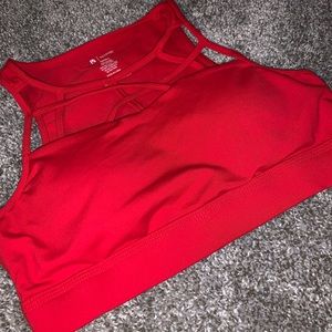 Red Soft Sport Bra